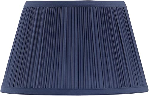 Aspen Creative 59205, pantalla Empire Uno, azul oscuro, 7-78 pulgadas superior x 11-34 pulgadas inferior x 7-12 pulgadas de altura inclinada,