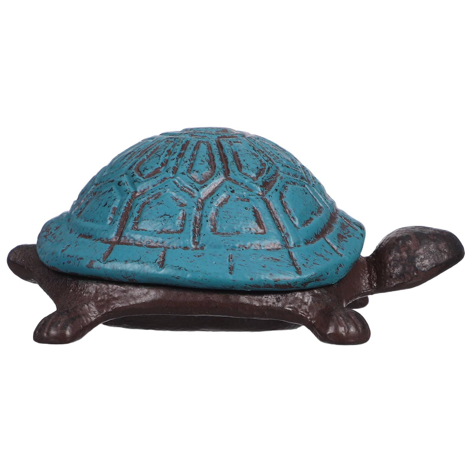 Cache-clés extérieur original avec cette jolie statue de tortue décorative pour la terrasse