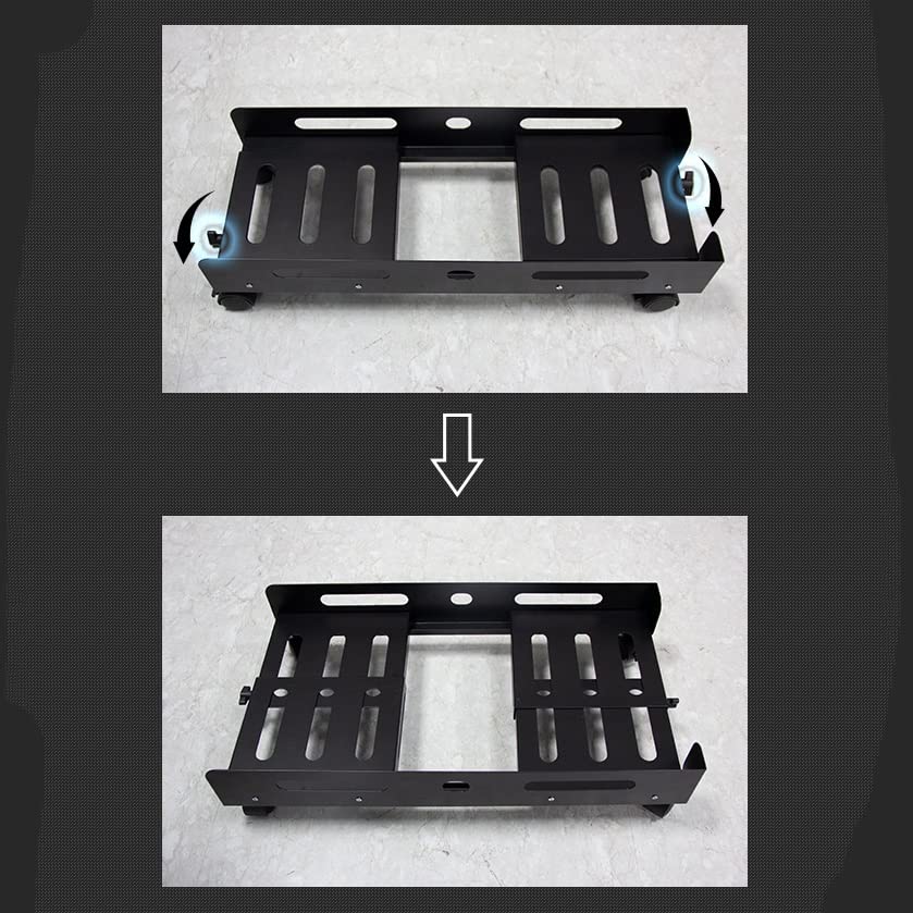 Soporte para CPU Torre para PC móvil con soporte ancho ajustable, acero, con ruedas giratorias miniatura 6