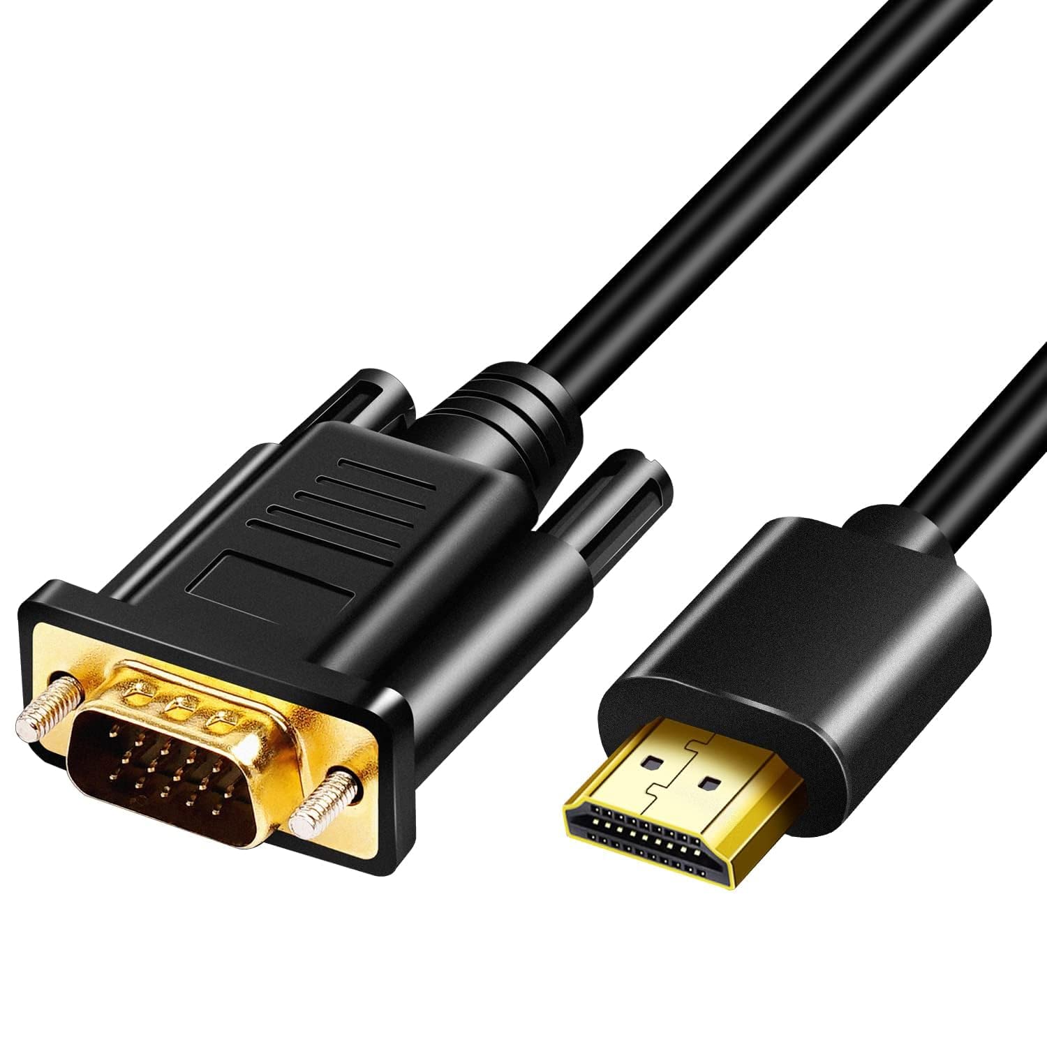 Amazon.co.jp: HDMI VGA 変換ケーブル，HDMI オス to VGA オス 720P
