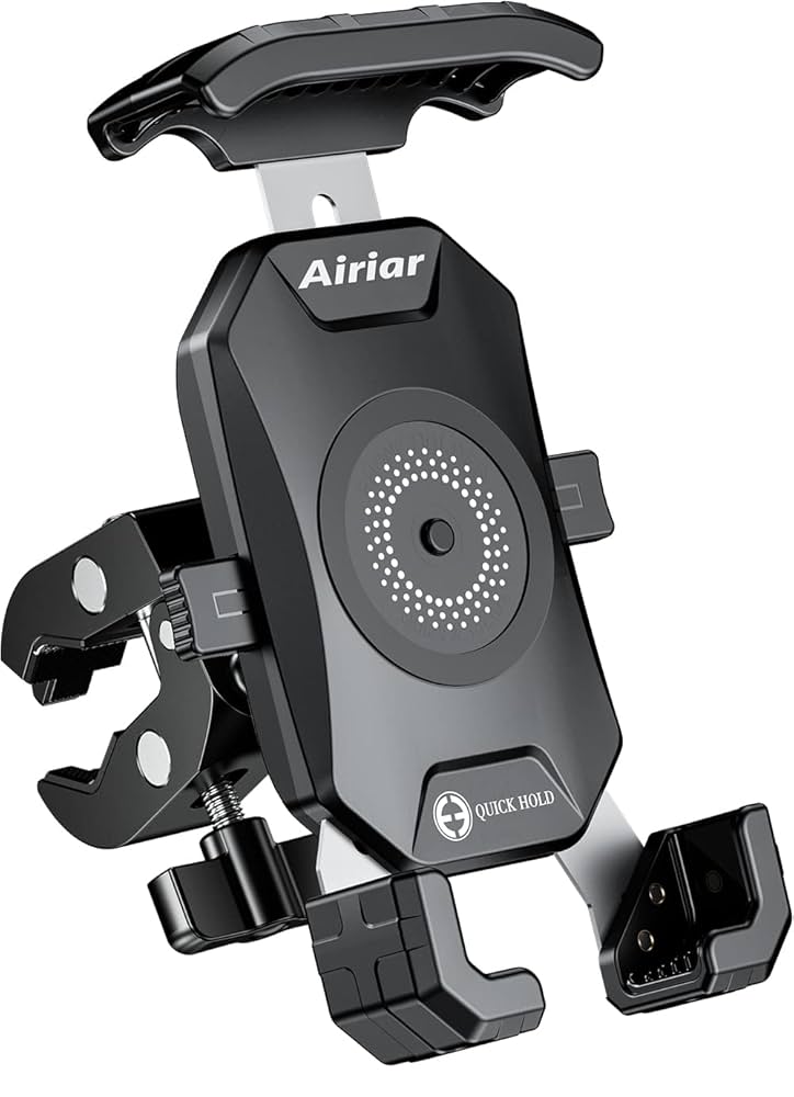 リリース機構付き クイックホールド 自転車用スマホホルダー Amazon.co.jp: Airiar(アイリア) 自転車 スマホホルダー 防水