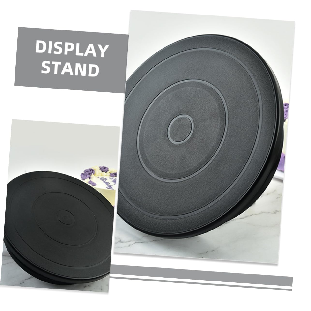MAGICLULU Drehbarer Kuchenständer Material Reusable Cake Turntable Mit Rutschfester Unterseite Zum Dekorieren Von Torten Und Kuchen Langlebiges Backzubehör Für Hobbybäcker Und Profis