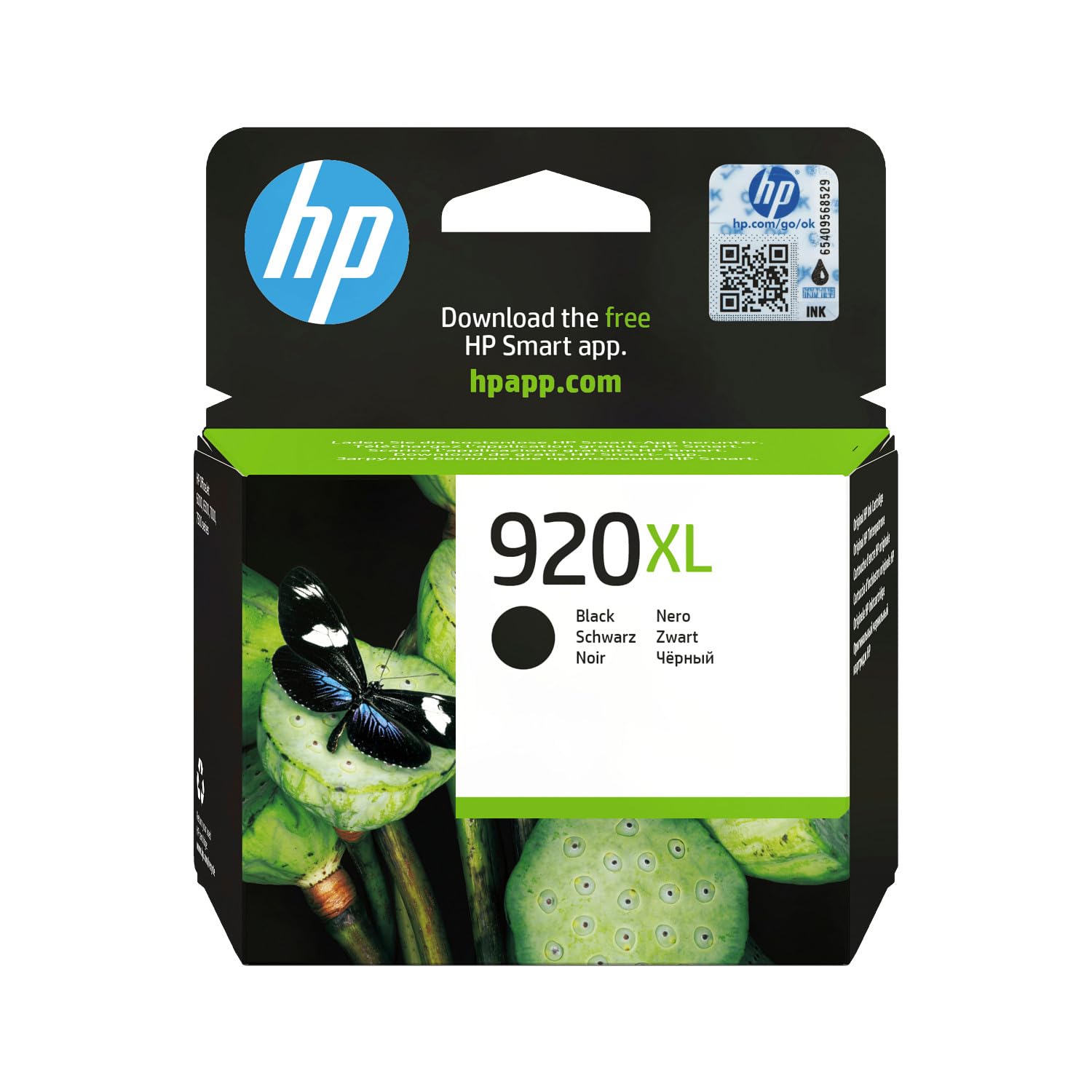 HP 920XL Schwarz Original Druckerpatrone mit hoher Reichweite für HP Officejet 7500A, 7000, 6000, 6500, 6500, 6500A, 6500A