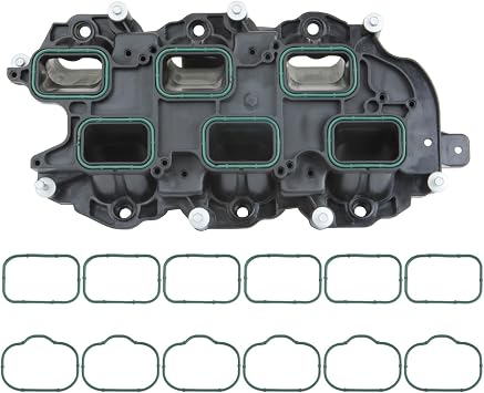 MITZONE Intake Manifold with Gasket Compatible with 2011-2021 Jeep Dodge RAM Chevy 3.6L V6 Vehicles Grand Cherokee Wrangler Journey Grand Caravan Town Country Replace 05184199AF