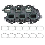 MITZONE Intake Manifold with Gasket Compatible with 2011-2021 Jeep Dodge RAM Chevy 3.6L V6 Vehicles Grand Cherokee Wrangler Journey Grand Caravan Town Country Replace 05184199AF