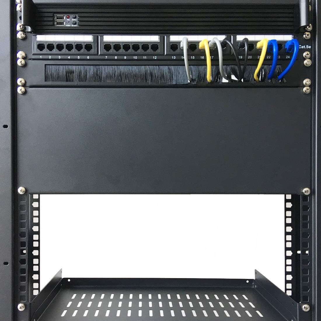 1U Server Rackmount Cabinets And Frames LS Rackmount Venting Panel - 1U ...