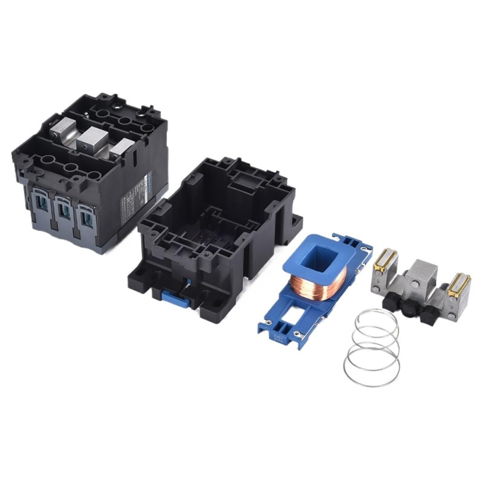 Contactor de CA 220v trifásico monofásico 1NO1NC contactos CJX2 contactores 3P voltaje de bobina 380vac montaje en carril Din(CJX2-0911 09A,380V)