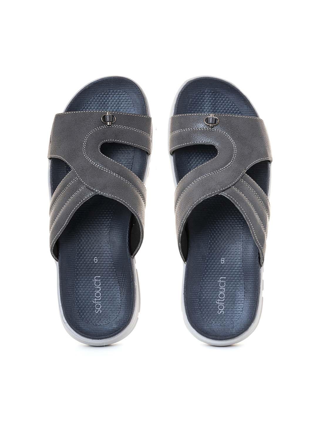 Khadims Softouch Grey Casual Slip On Sandal for Men (2708812) (B0CXSQD4RW) Amazon Price History, Amazon Price Tracker