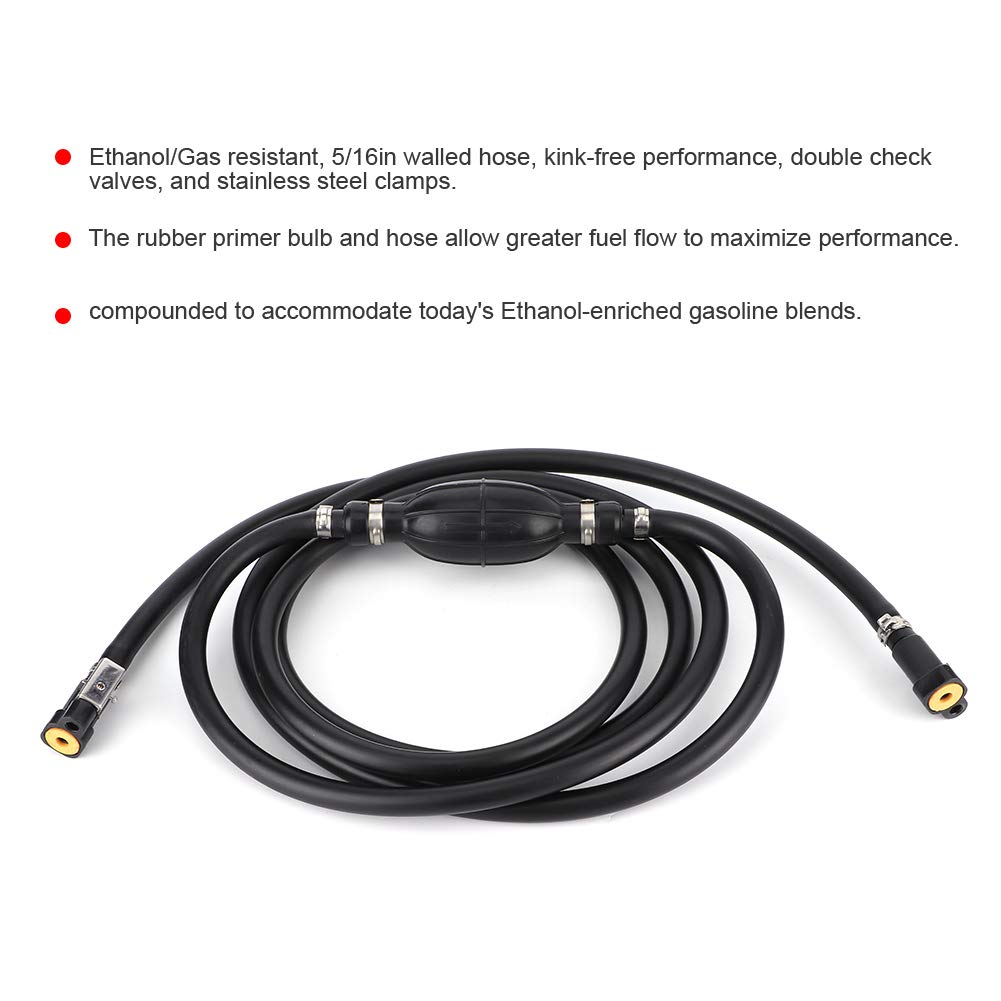Accesorios para manguera de línea de combustible, conector de bombilla de cebador de 8 mm para motores fueraborda