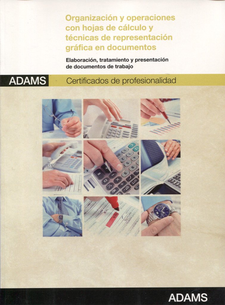 Organización y operaciones con hojas de cálculo y técnicas de representación gráfica en documentos: certificados de profesionalidad de asistencia a la dirección (O.VARIAS)