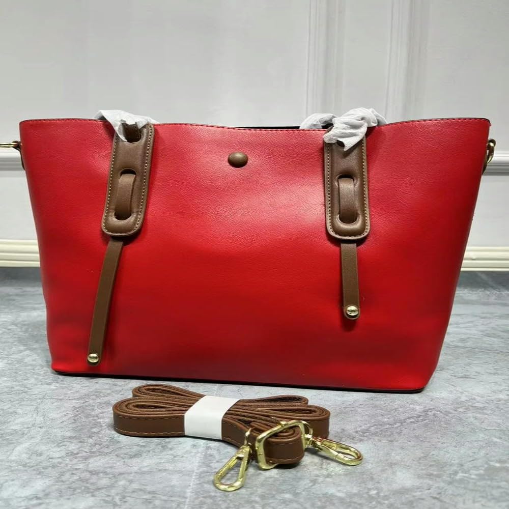 Bolsos de Mano de Lujo de Cuero auténtico para Mujer, Bolsos de Mano para Mujer, Bolso Grande con asa Superior, Bolso Grande de Tendencia para Oficina, Bolso Cruzado para Mujer