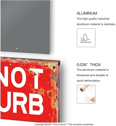 Miniatura 2 de Putuo Decor Game Room Decor Do Not Disturb Gamer at Work Metal Tin Sign Regalo para Gamer 120 x 80in