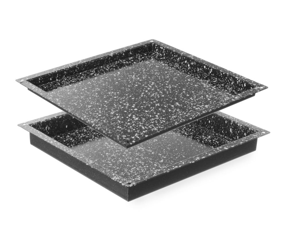 HENDI Gastronorm container enamelled GN 2/3, 345x325x(H)20 mm