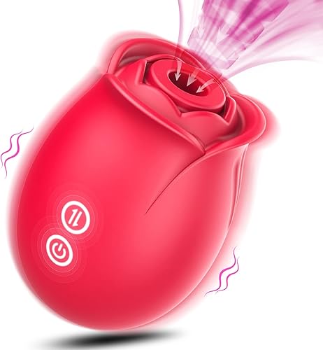 Juguete de rosas para mujer, vibrador de succión de rosas mejorado, estimulador de pezón de clítoris con 18 modos, consolador de punto G, juguete