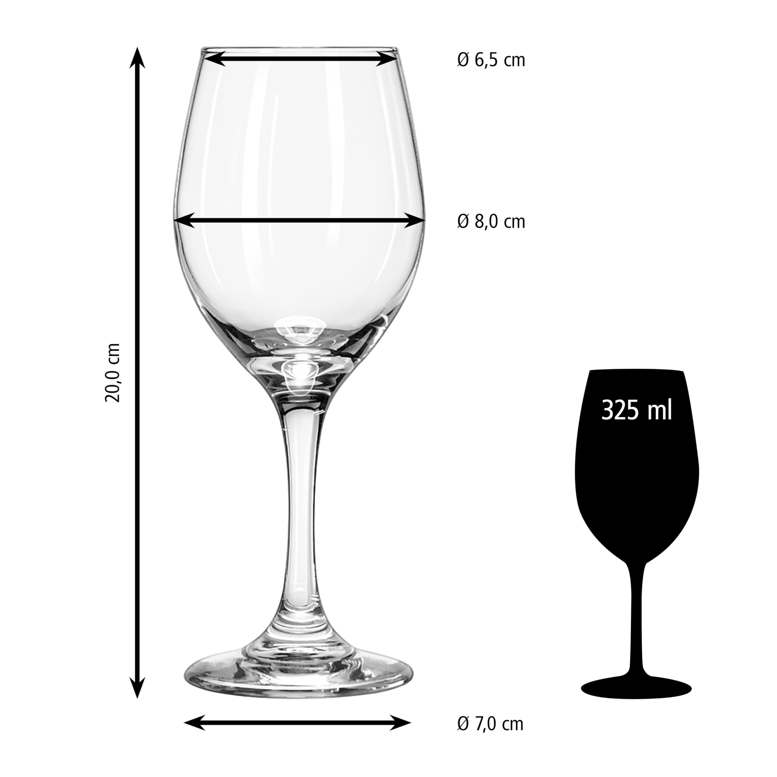 Libbey 70151 Copa de vino «PERCEPTION», 325 ml, juego de 12