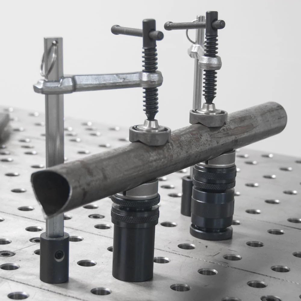 Strong Hand Tools Inserta Clamps, Fits 16mm Holes, 150mm Capacity, 83mm Throat Depth, 136 kg Clamping Pressure, 16mm x 8mm Rail Size, UDWN6150