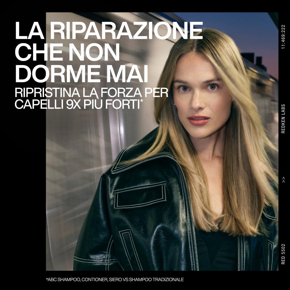 Redken, Siero Notte per Capelli Danneggiati, Capelli Rinforzati e Protetti a Lungo, Azione 24/7, Con Acido Citrico e Acido Poliglutammico e Squalane, Acidic Bonding Concentrate, 100 ml