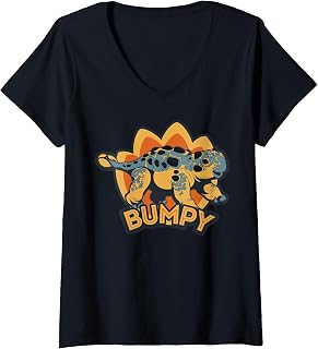 Womens Jurassic World: Camp Cretaceous Bumpy Portrait V-Neck T-Shirt