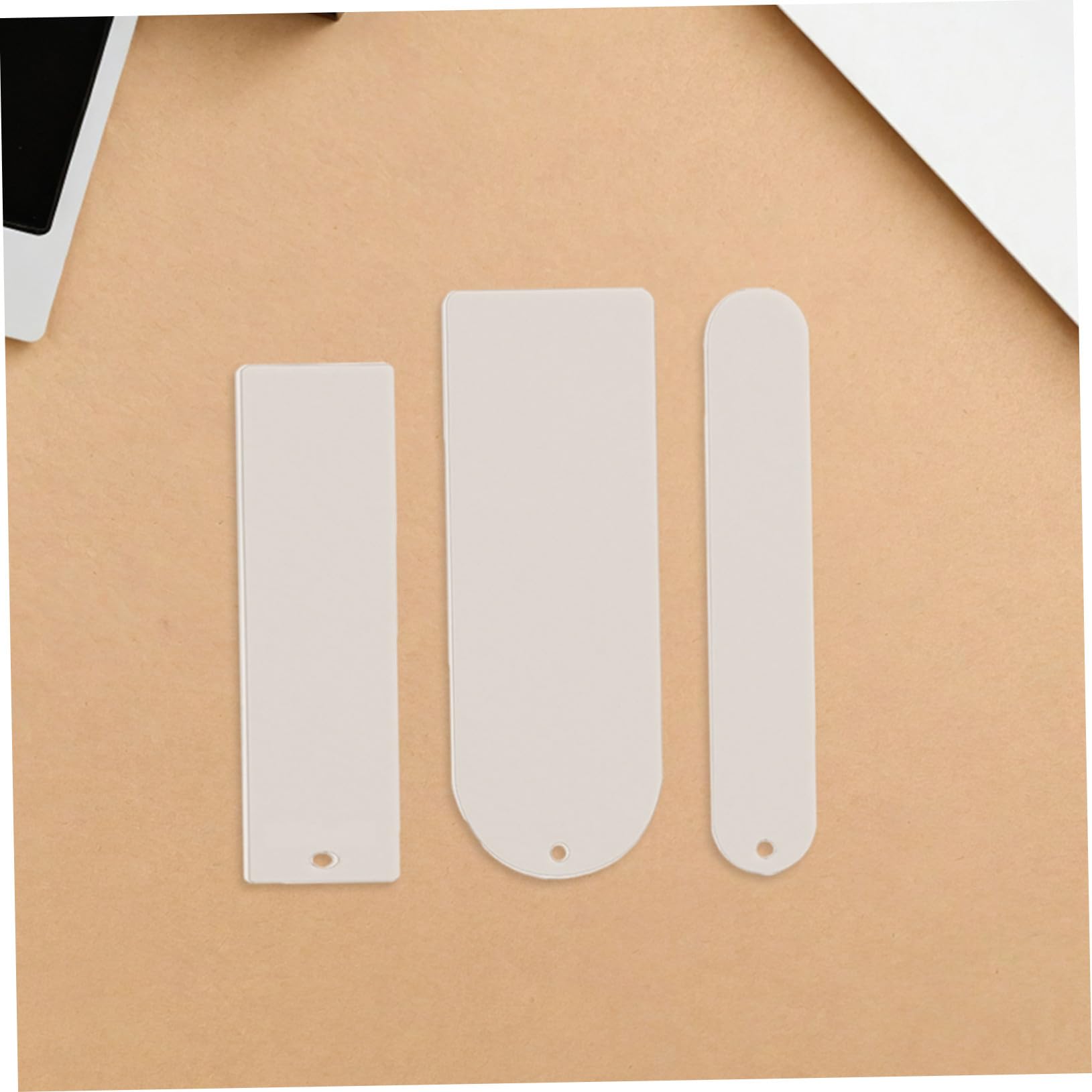 SHINEOFI Segnalibri Acrilici Trasparenti con Colorati Kit DIY per Creazioni Personalizzate Segnalibri Vuoti Rettangolari per Appendere Multi-pack per Donne e Ragazze