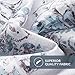 Damask Floral Duvet Cover Set King Size Grey Duvet Cover Zipper Closure 3 Pieces Bedding Set