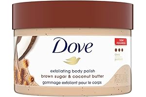 Dove Exfoliating Body Scrub with Brown Sugar & Coconut Butter for Silky Smooth Skin