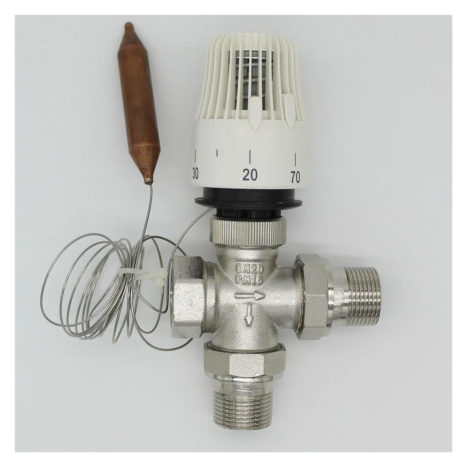 Energy Saving 30-70 Degree Control Floor Heating System Thermostatic Radiator Valve M30*1.5 Remote Controller Three Way Valve(DN32)
