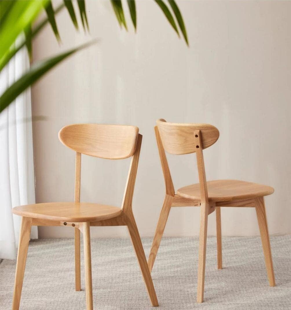 無印良品 天然木 無垢材 ダイニングチェア オーク材2脚 椅子 イス 木々の