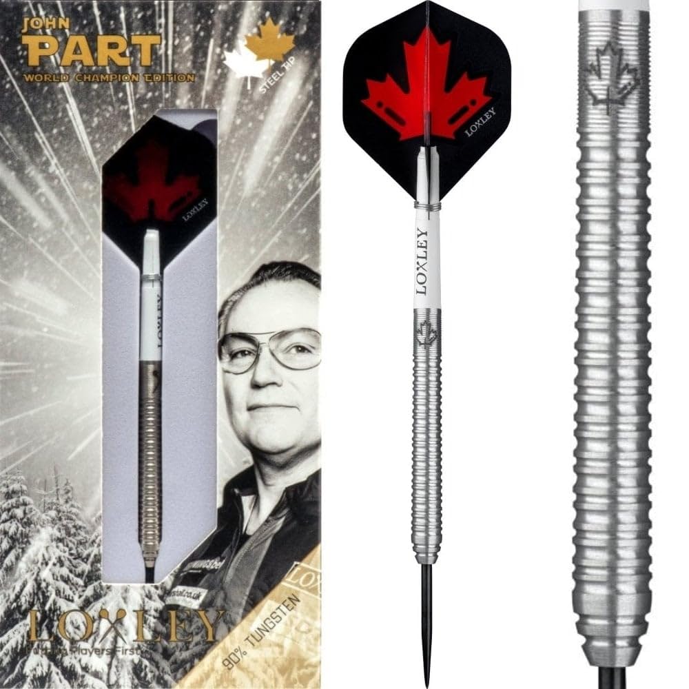 Loxley John Part Steel Tip Darts Set with a 90% Tungsten Barrel