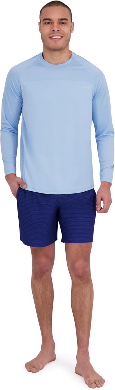 Spyder Men's Long Sleeve Rashguard – Quick-Dry Swim Shirt Sun Protection, Performance Top - Image 2