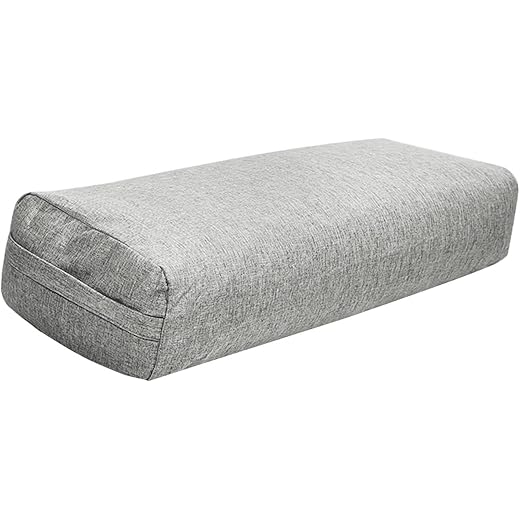 THE STYLE SUTRA Yoga Bolster Pillow for Restorative Yoga for Balance Versatile Women Cushion Gray