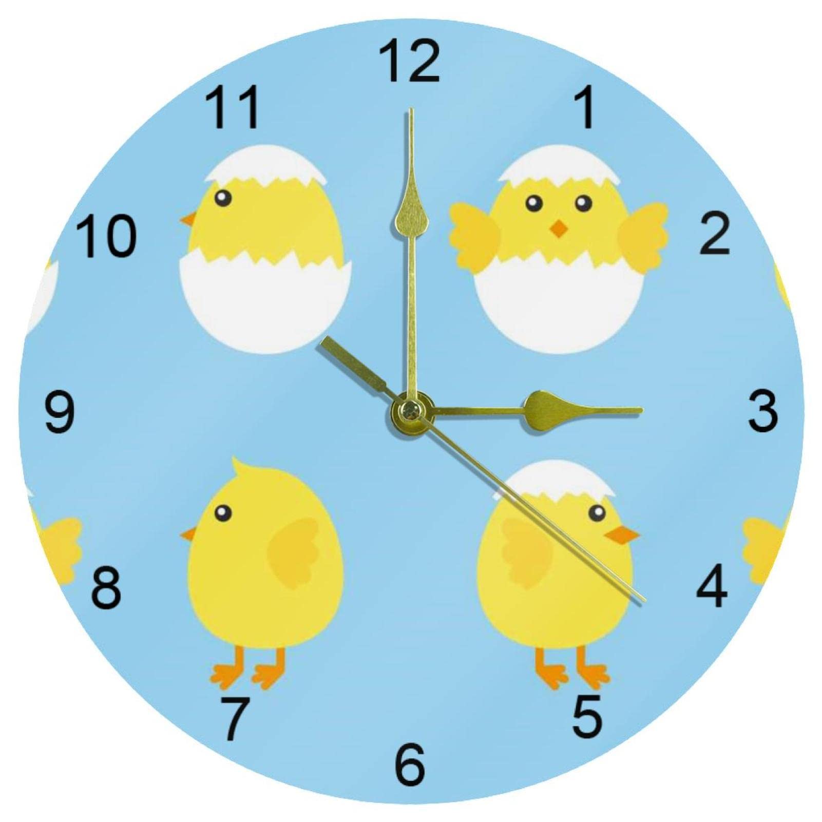 Horloge murale silencieuse cuisine bureau pendule 25cm chiffres arabes