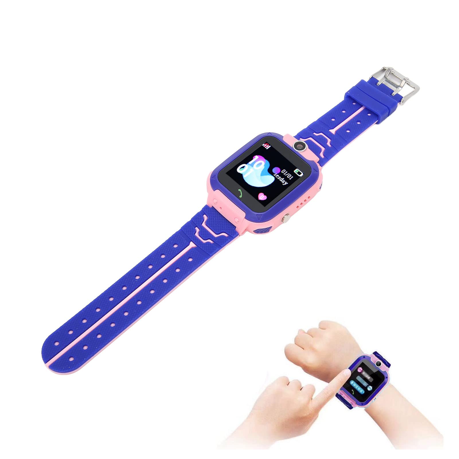 Inteligentny Zegarek, Smartwatch dla Dzieci dla Chłopców Dziewcząt, Zegarek dla Dzieci z Telefonem Komórkowym z 2-kierunkową kamerą Odtwarzacz Muzyki Wideo Zegar SOS, Zabawki dla