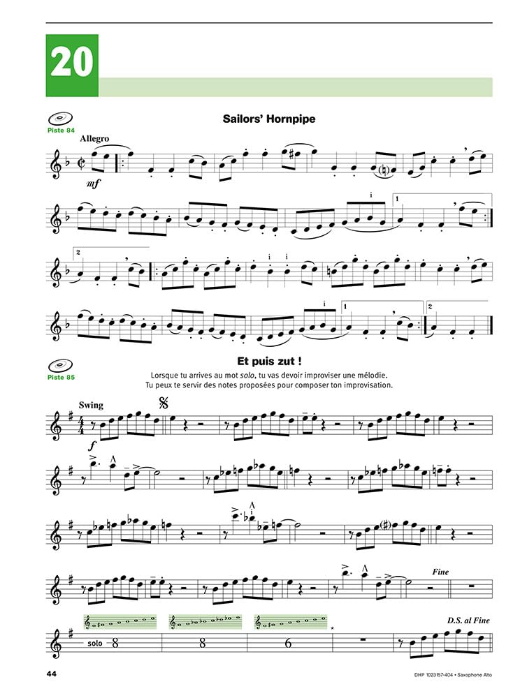 couter, lire & jouer 3 Saxophone Alto. Comprend Enregistrement(s) en ligne