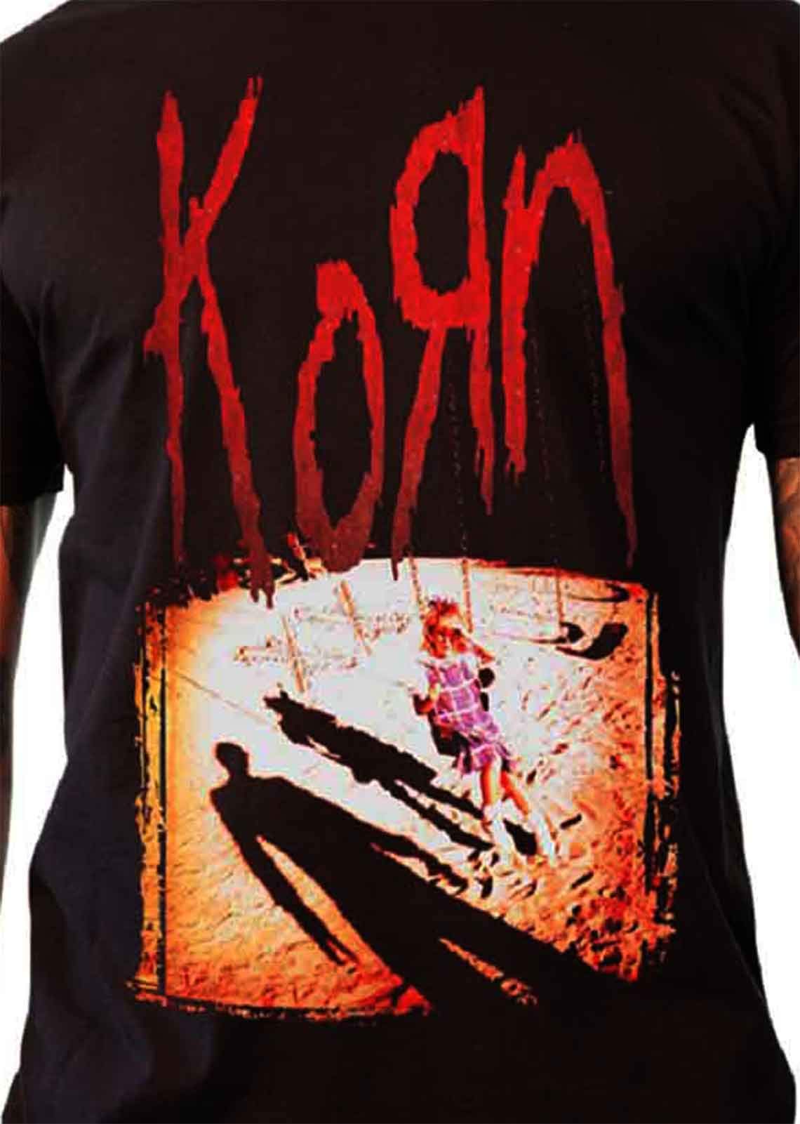 Korn Korn Album Cover Oficial Hombre Nuevo Negro T Shirt