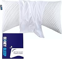 Vista 14 de Sidney Sleep Fundas de Almohada Curvas - Cierre de Cremallera de Longitud Completa - Microfibra Cepillada Suave Premium - Resistente a