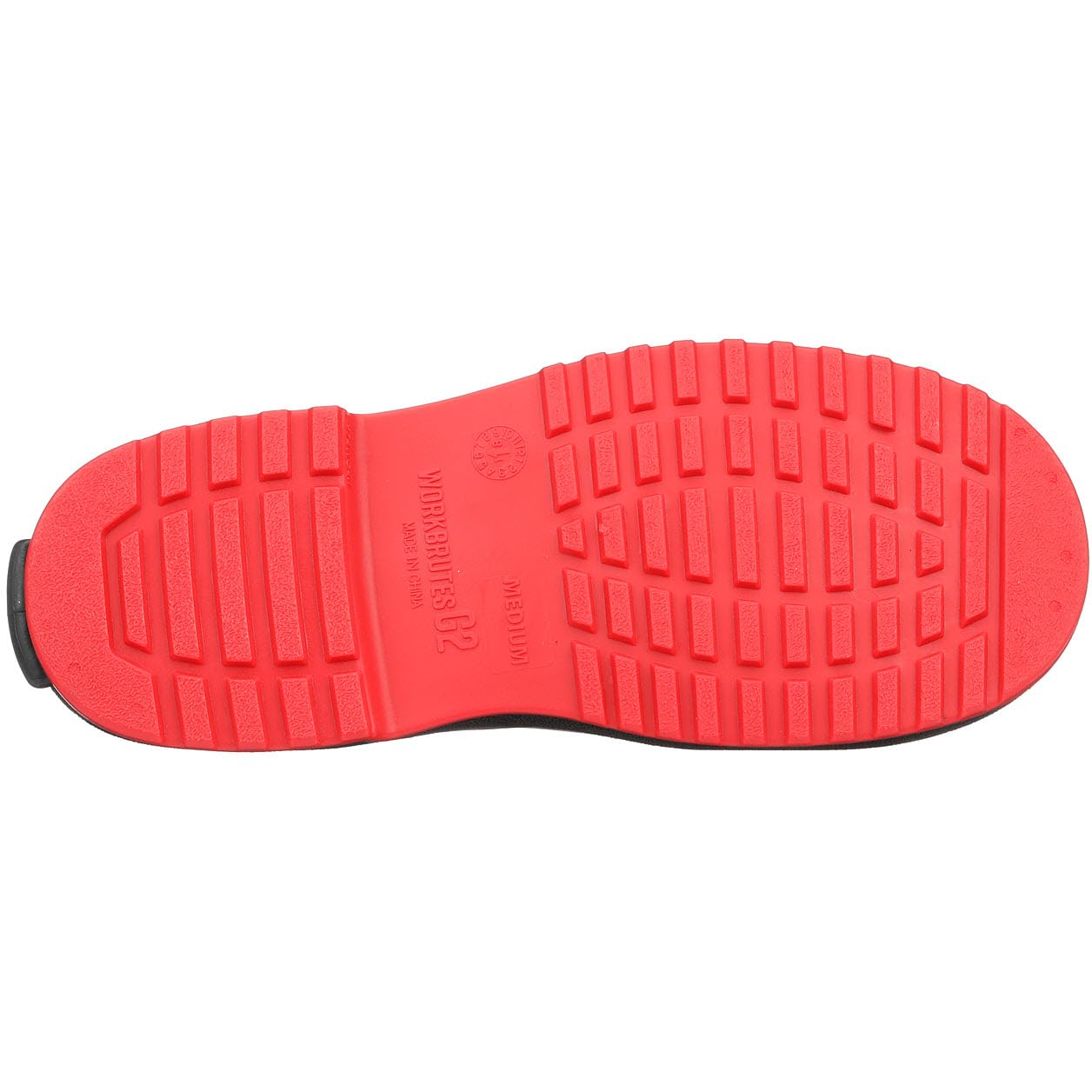 Tingley Workbrutes G2 45811 PVC Overshoe, Large, Black/Red