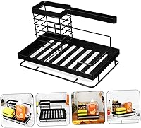Vista 3 de Cabilock Escurridor de esponja Soporte para fregadero de jabón, soporte para platos de fregadero, bandeja de fregadero de cocina, soporte