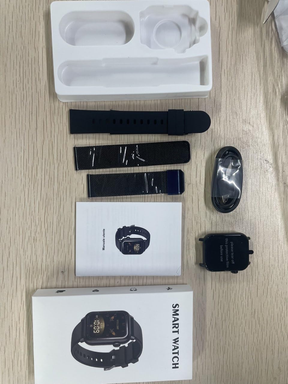 Montre connectée pour homme et femme avec fonction téléphone, montre de fitness HD de 4,7 cm avec 110 modes sportifs, IP68, moniteur de fréquence cardiaque, SpO2, podomètre et moniteur de sommeil pour