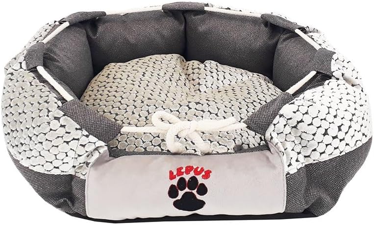 Lepus Kedi ve Köpek İp Ayarlı Simit Yatak 35X20 Cm
