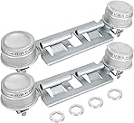 Double Burner Kit WB16K10026 WB29K17 Gas Range Double Burner Assembly Replacement Compatible with General Electric Hotpoin Gas Stove Burner Replaces WB29K17 65932 868697 AP2633210 PS232404