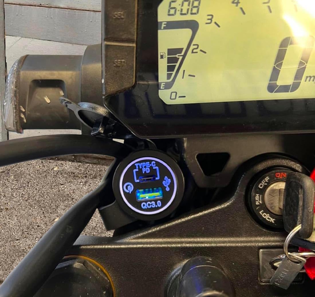 Motorcycle Accessory Kit Wiring Harness + Mount Bracket Compatible with Honda GROM 125 MSX125 (2021-Current)