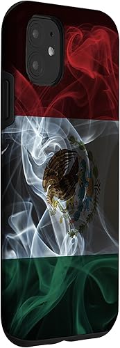 Miniatura 3 de iPhone 11 Smoky Mexico Flag - Funda de orgullo mexicano estilo humo