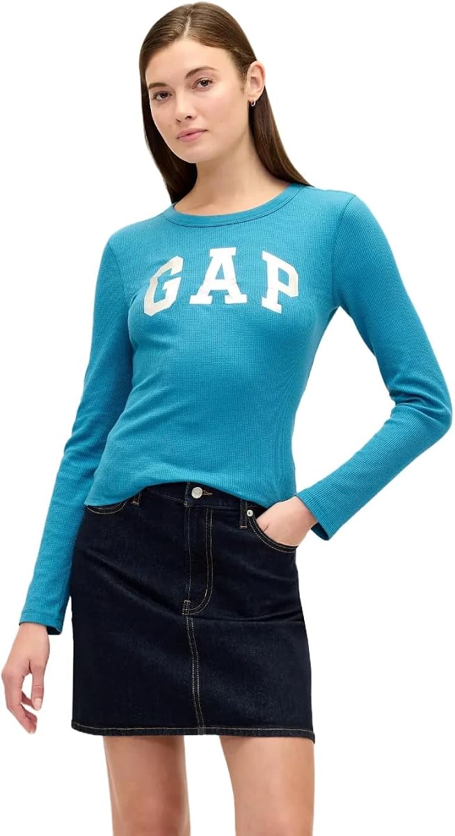 Women's Long Sleeve Waffle Knit T-Shirt