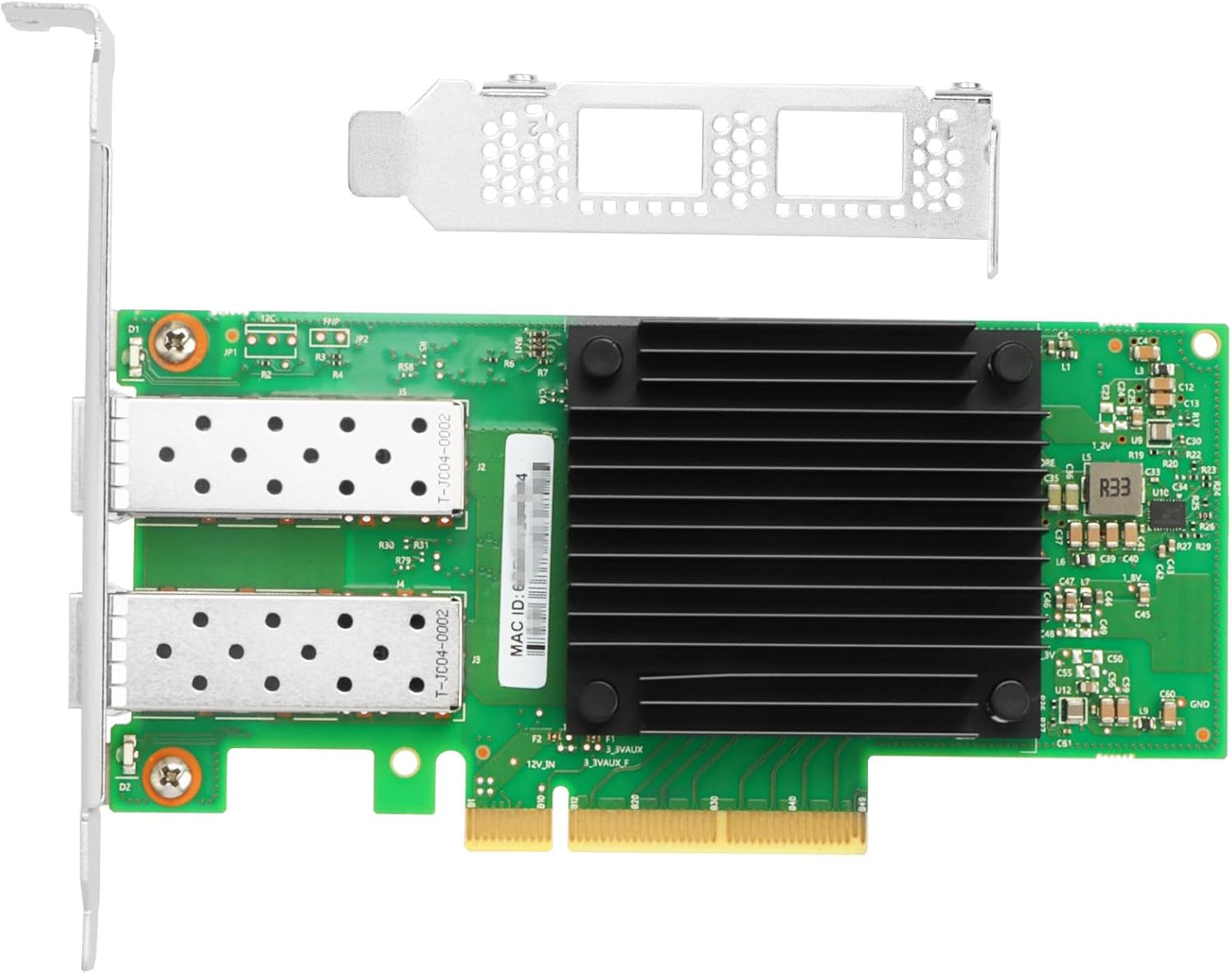 Vogzone 25GbE NIC Card for Mellanox MCX512A-ACAT, PCIe 3.0 x8 25Gb Ethernet NIC with Mellanox ConnectX-5 En Chipset, Dual SFP28 Network Card Support RDMA