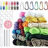 Usos múltiples: este paracord es ideal para manualidades como cordones, pulseras, collares, posavasos artesanales, pesqueros en su bote, use como polea cuando caza, use en su kayak, guarde en sus bolsas, remolque, levante y tire, y así mucho más con el paracord fuerte y flexible