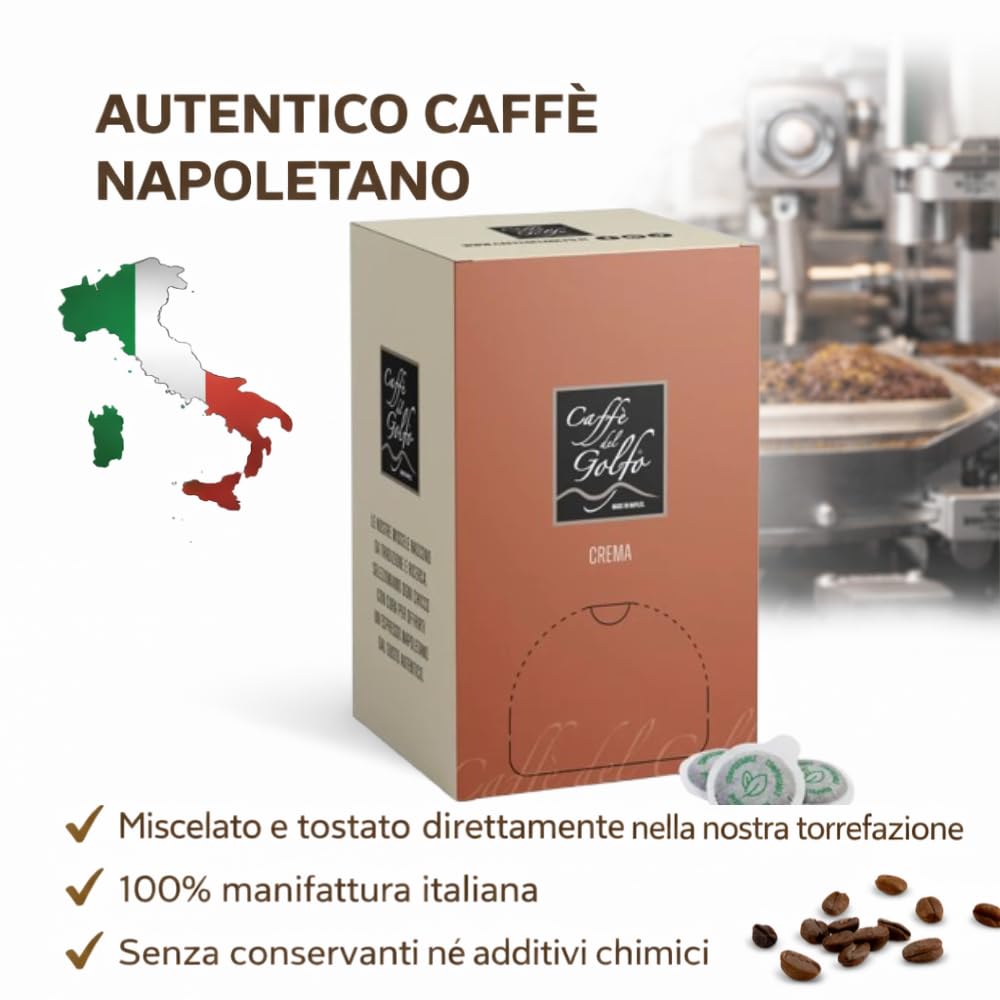 Caffè del Golfo Cialde ESE Miscela Crema – Morbida e Vellutata (300 CIALDE)
