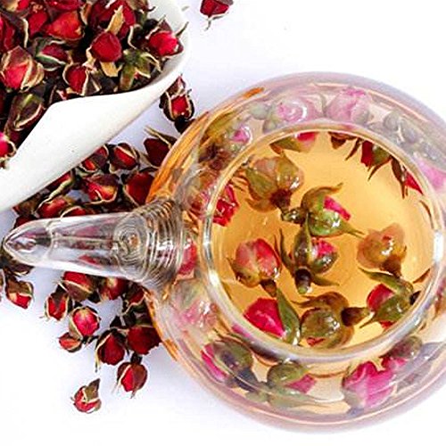 Flores secas naturales de rosa roja 4 oz miniatura 4
