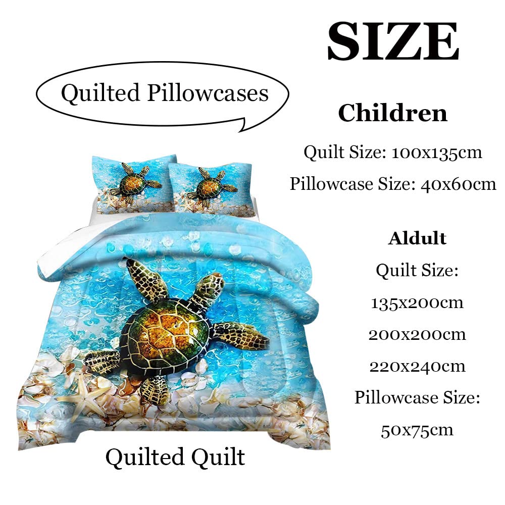 Fansu Colcha Acolchada Fina Suave Cubrecama Rellenos Finos Edredón Funda de Almohada Estampado Animal Manta Colchas Bouti Cama 90/135/150,Juego de Ropa de Cama 3 Piezas (220x240,delfín Gris)