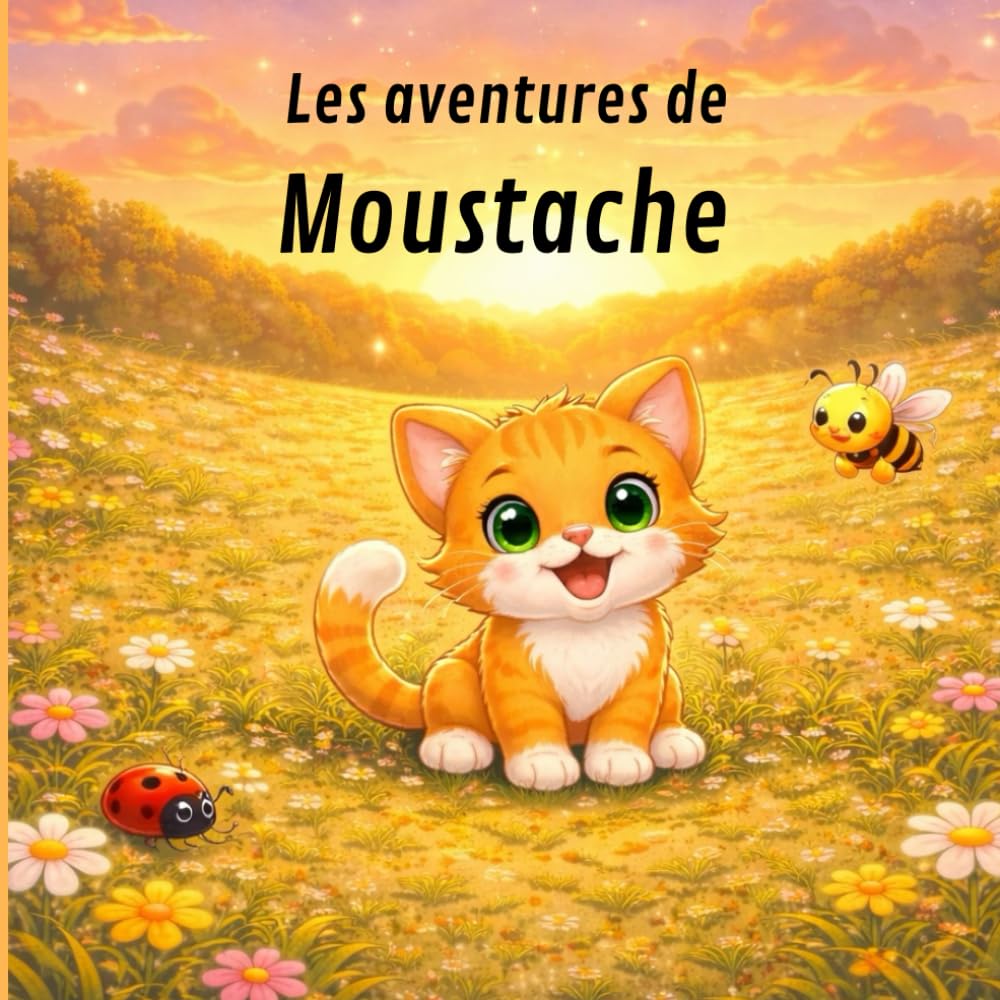 Les aventures de Moustache : Une douce histoire du soir: Un livre illustré pour les enfants de 2 à 5 ans