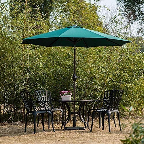 Parasol de 2.7m con manivela e inclinación ajustable para una sombra óptima 3